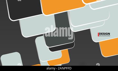 Abstract geometric vector background. overlapping square design. New texture for your design. Stock Vector