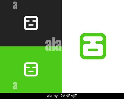 Abstract image of the zodiac symbol Taurus in square rounded shape for mobile concept and web design. Icon flat design. Vector illustration. Stock Vector