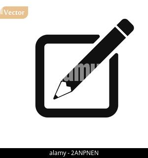 sign up Icon vector. Simple flat symbol. Perfect Black pictogram illustration on white background. Stock Vector
