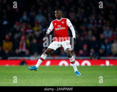 The Emirates Stadium, London, UK. 18th Jan 2020. Eddie Nketiah of Arsenal during English Premier League match between Arsenal and Sheffield United on January 18 2020 at The Emirates Stadium, London, England. Photo by AFS/Espa-Images) Stock Photo