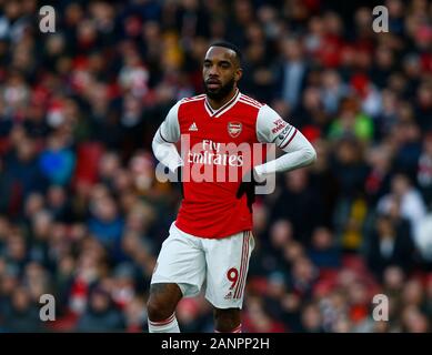 Alexandre Lacazette of Arsenal during English Premier League match between Arsenal and Sheffield United on January 18 2020 at The Emirates Stadium, London, England. Photo by AFS/Espa-Images)