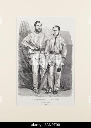 H. H. Stephenson and W. Caffyn Surrey c.c.c 1862 Stock Photo