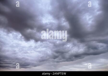 Background storm clouds over ocean Stock Photo