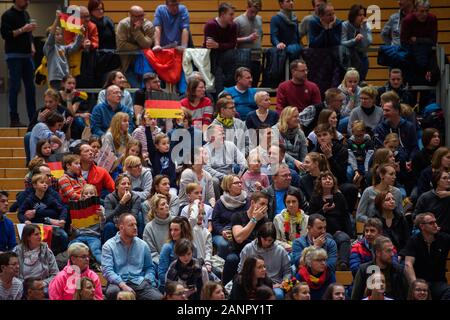 Berlin, Germany. 18th Jan, 2020. Hockey, men's hockey, European Championship, Germany - Russia, final round, semi-finals: Spectators sit in the stands during the game. Credit: Gregor Fischer/dpa/Alamy Live News Stock Photo