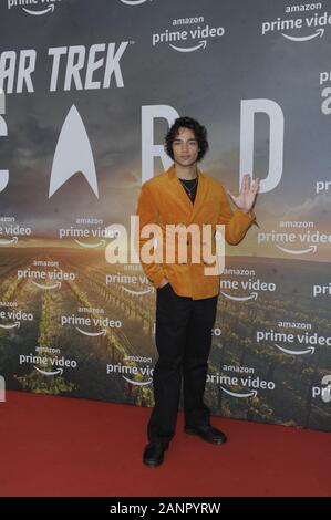 Evan Evagora bei der Deutschland-Premiere der neuen Amazon Serie 'Star Trek: Picard' im Zoo-Palast Berlin am 17.1.2020 Stock Photo