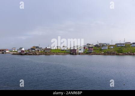 Fogo Island, the largest of the offshore islands of Newfoundland and ...