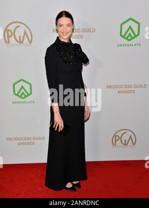 Los Angeles, USA. 18th Jan, 2020. Caitriona Balfe at the 2020 Producers Guild Awards at the Hollywood Palladium. Credit: Paul Smith/Alamy Live News