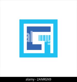 initial letter gc or cg logo vector design Stock Vector
