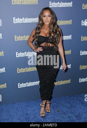 Hollywood, USA. 18th Jan, 2020. Adrienne Bailon, Adrienne Houghton  walking the red carpet at Entertainment Weekly’s Official Pre-SAG Awards Celebration held at Chateau Marmont on January 18, 2020 in Los Angeles, CA, USA  (Photo by Parisa Afsahi/Sipa USA) Credit: Sipa USA/Alamy Live News Stock Photo