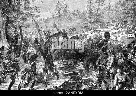 BATTLE OF HOHENLINDEN: 3rd December 1800 - sheet 2. Germany, 1848 ...