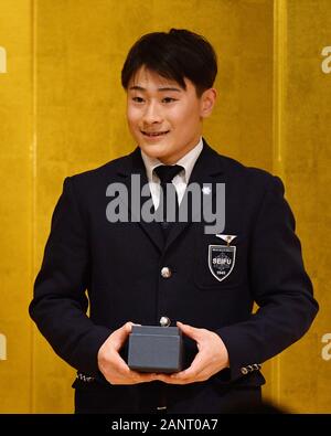 Tokyo, Japan. Credit: MATSUO. 18th Jan, 2020. 北園丈琉/Takeru Kitazono (JPN) Gymnastics : Japan Gymnastics national team reports about 2019 World championships in Tokyo, Japan. Credit: MATSUO .K/AFLO SPORT/Alamy Live News Stock Photo