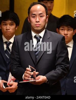 Tokyo, Japan. Credit: MATSUO. 18th Jan, 2020. 田崎勝史/Katsufumi Tazaki (JPN) Gymnastics : Japan Gymnastics national team reports about 2019 World championships in Tokyo, Japan. Credit: MATSUO .K/AFLO SPORT/Alamy Live News Stock Photo