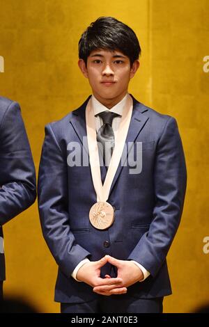 Tokyo, Japan. Credit: MATSUO. 18th Jan, 2020. 谷川翔/Kakeru Tanigawa (JPN) Gymnastics : Japan Gymnastics national team reports about 2019 World championships in Tokyo, Japan. Credit: MATSUO .K/AFLO SPORT/Alamy Live News Stock Photo