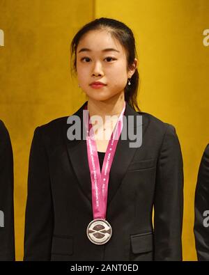 Tokyo, Japan. Credit: MATSUO. 18th Jan, 2020. 竹中七海/Nanami Takenaka (JPN) Gymnastics : Japan Gymnastics national team reports about 2019 World championships in Tokyo, Japan. Credit: MATSUO .K/AFLO SPORT/Alamy Live News Stock Photo