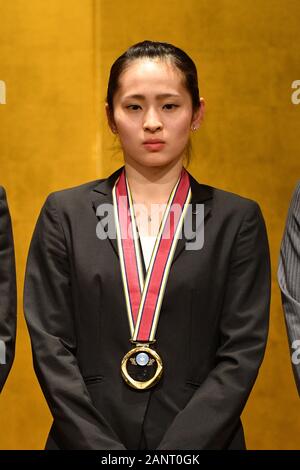 Tokyo, Japan. Credit: MATSUO. 18th Jan, 2020. 岸彩乃/Ayano Kishi (JPN) Gymnastics : Japan Gymnastics national team reports about 2019 World championships in Tokyo, Japan. Credit: MATSUO .K/AFLO SPORT/Alamy Live News Stock Photo