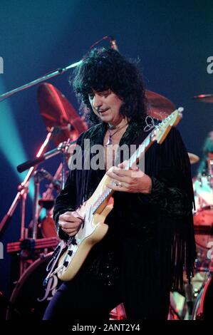 Milano italy 28/10/1995 Live concert of Ritchie Blackmore's Rainbow at the Palalido :Ritchie Blackmore Stock Photo