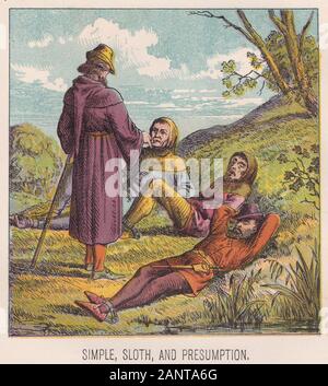 Pilgrim's Progress Simple Sloth and Presumption Lithographic