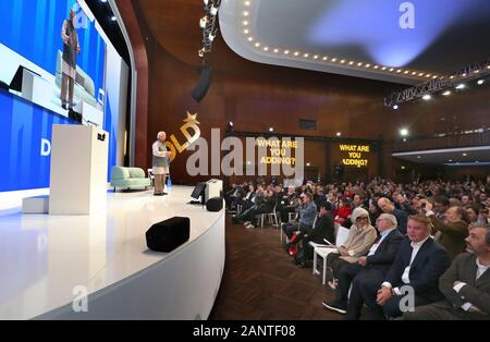 Munich, Germany. 19th Jan, 2020. Muhammad Yunus, Nobel Peace Prize winner, speaks at the DLD (Digital Life Design) innovation conference. Topics of the conference are Internet trends and developments in digitisation. Credit: Karl-Josef Hildenbrand/dpa/Alamy Live News Stock Photo