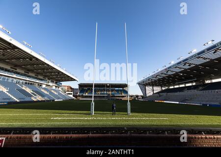 Leeds, UK. 15th Jan, 2019. LEEDS, ENGLAND - JANUARY 19TH A General view of the stadium before the Greene King IPA Championship match between Yorkshire Carnegie and Newcastle Falcons at Headingley Carnegie Stadium, Leeds on Sunday 19th January 2020. (Credit: Chris Lishman | MI News ) Photograph may only be used for newspaper and/or magazine editorial purposes, license required for commercial use Credit: MI News & Sport /Alamy Live News Stock Photo