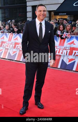 London, UK. 19th Jan, 2020. David Walliams attends Britain's Got Talent latest season of the ITV talent competition, at The London Palladium  London, UK - 19 January 2020 Credit: Nils Jorgensen/Alamy Live News Credit: Nils Jorgensen/Alamy Live News Stock Photo