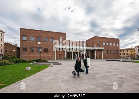 The Violin Museum - Museo del Violino in Cremona, Northern Italy, housed in an early 1940s Fascist architecture building by Carlo Cocchia, exterior Stock Photo