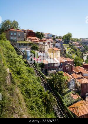 Funicular dos Guindais, Porto, Portugal Stock Photo