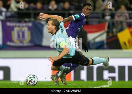 Brussels Belgium 19 January 2020 Derrick Luckassen Of Anderlecht In Action During The Jupiler Pro League Match Day 22 Between Rsc Anderlecht And Club Brugge On January 19 2020 In Anderlecht Lotto