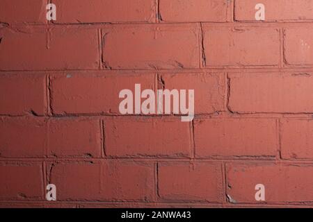 Maroon brick wall texture. Stock photo brick wall in burgundy color. Stock Photo
