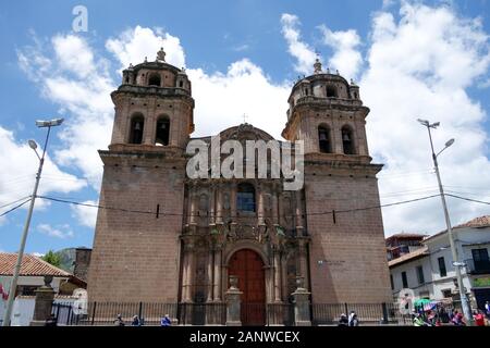 St. Peter's Church, Iglesia de San Pedro, downtown, Cuzco, Cusco, Peru, South America, UNESCO World Heritage Site Stock Photo
