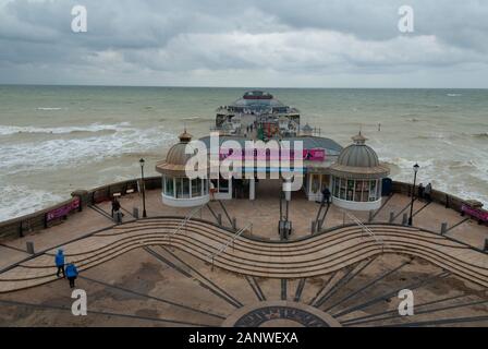 CROMER, UK - 13 Oct 2013 - Stormy weather round Cromer Pier in Cromer Norfolk England UK Stock Photo