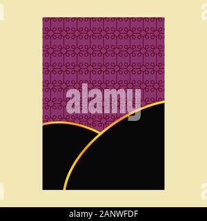 Ornate page cover, ornamental pattern template for design Stock Vector ...