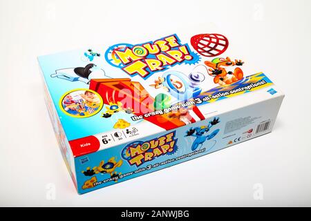 mouse trap game isolated on a white background Stock Photo