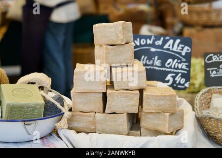 Presentation of aleppo soap Stock Photo