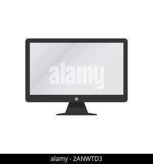 monitor icon black vector illustration Stock Vector Image & Art - Alamy