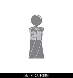 letter i twist 3d logo vector Stock Vector