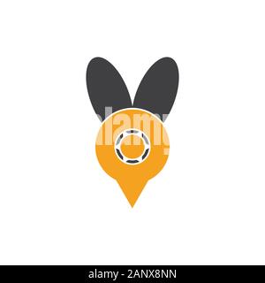 mosquito bug symbol logo vector Stock Vector