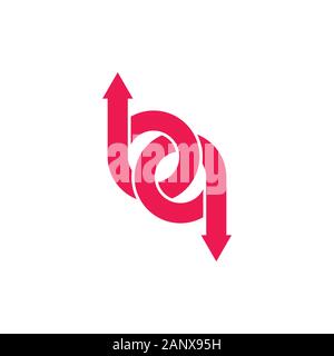 linked geometric arrow logo vector Stock Vector Image & Art - Alamy