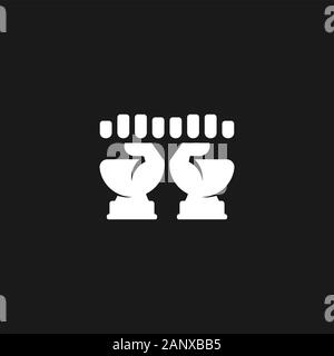 symbol logo vector of hand fist team geometric design Stock Vector