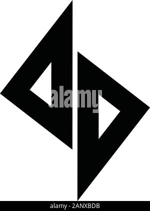 abstract simple geometric triangle arrow logo vector Stock Vector