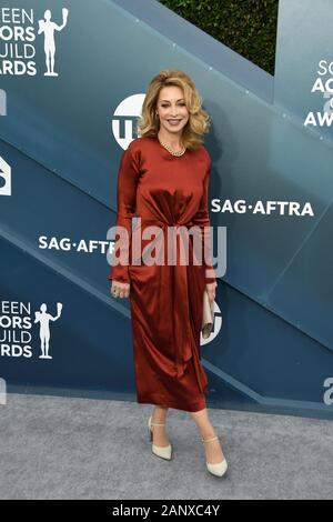 Los Angeles, California, USA. 19th Jan 2020. SAG-AFTRA Foundation Second Vice President Sharon Lawrence arrives for the 26th Annual Screen Actors Guild Awards at The Shrine Auditorium on January 19, 2020 in Los Angeles, California. (Photo by Sthanlee B. Mirador/Sipa USA) Credit: Sipa USA/Alamy Live News Stock Photo