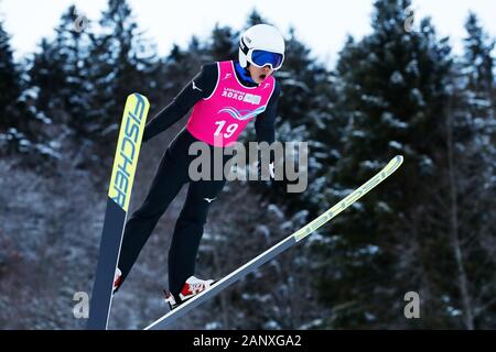 Premanon, France. 19th Jan, 2020. Sota Kudo (JPN) Nordic Combined : Men's Individual at Les Tuffes Nordic Centre during the Lausanne 2020 Winter Youth Olympic Games in Premanon, France . Credit: Naoki Morita/AFLO SPORT/Alamy Live News Stock Photo