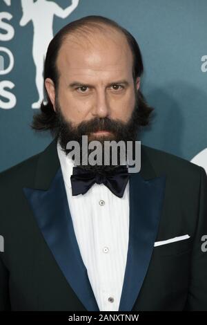 Los Angeles, California, USA. 19th Jan 2020. Brett Gelman arrives for the 26th Annual Screen Actors Guild Awards at The Shrine Auditorium on January 19, 2020 in Los Angeles, California. (Photo by Sthanlee B. Mirador/Sipa USA) Credit: Sipa USA/Alamy Live News Stock Photo