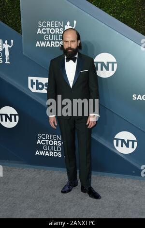 Los Angeles, California, USA. 19th Jan 2020. Brett Gelman arrives for the 26th Annual Screen Actors Guild Awards at The Shrine Auditorium on January 19, 2020 in Los Angeles, California. (Photo by Sthanlee B. Mirador/Sipa USA) Credit: Sipa USA/Alamy Live News Stock Photo