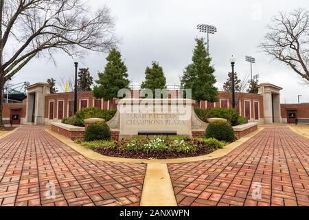 Tuscaloosa, AL / USA - December 29, 2019: Sarah Patterson Champions Plaza on the Campus of the University of Alabama