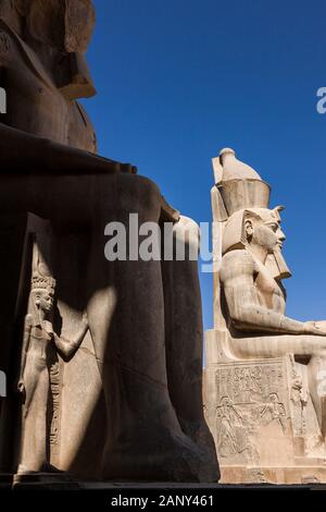 Colossal statue of Ramses II Luxor Temple Thebes UNESCO World Heritage ...