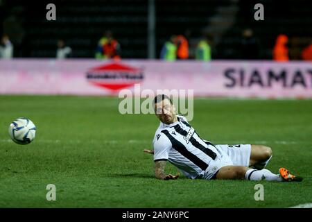 Thessaloniki Greece 19th Jan 2020 Paok S Douglas Augusto Left Runs With The Ball Soccer Match For The Greek Soccer Superleague Between Paok Fc And Asteras Tripolis Fc In Toumba Stadium Credit Giannis