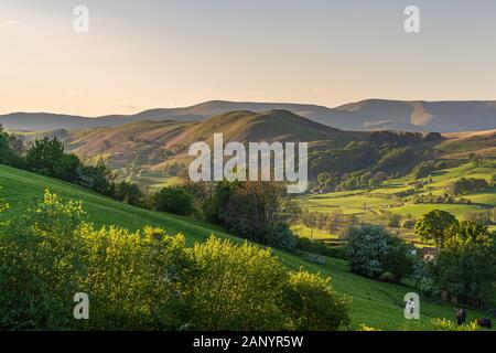 Yorkshire Dales landscape in the Dent Dale near Gawthrop, Cumbria, England, UK Stock Photo