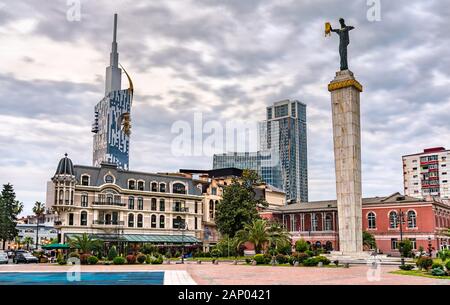 Medea statue in Europe Square - Batumi, Georgia Stock Photo