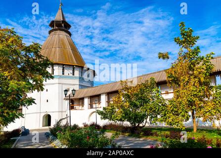 Astrakhan. Astrakhan Kremlin. Red Gate of the Astrakhan Kremlin. View from the inside of the historical complex. Stock Photo