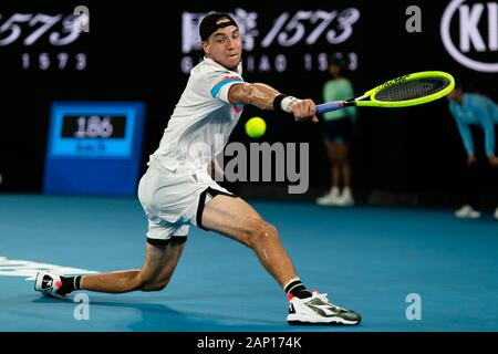 Melbourne, Australia. 20th Jan, 2020. Tennis: Grand Slam, Australian Open. Men, singles, 1st round, Djokovic (Serbia) - Struff (Germany). Jan-Lennard Struff is in action. Credit: Frank Molter/dpa/Alamy Live News Stock Photo